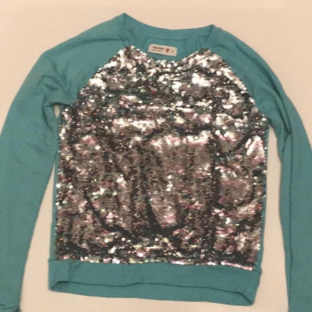 Sequin long sleeved shirt